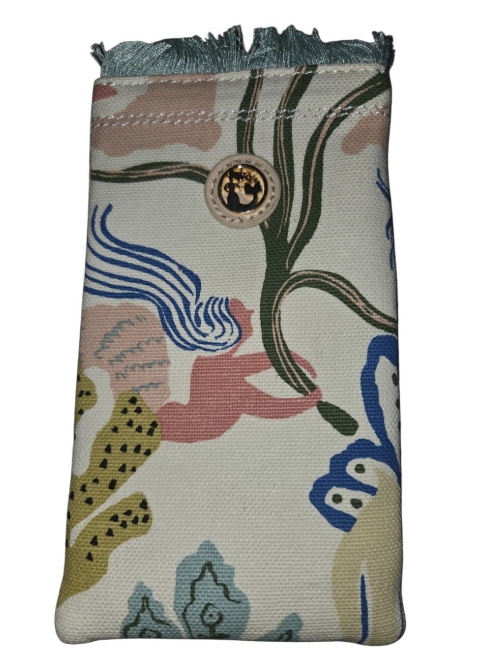 Spartina 449 Canvas Sunglass Case Mermaid Sea NEW